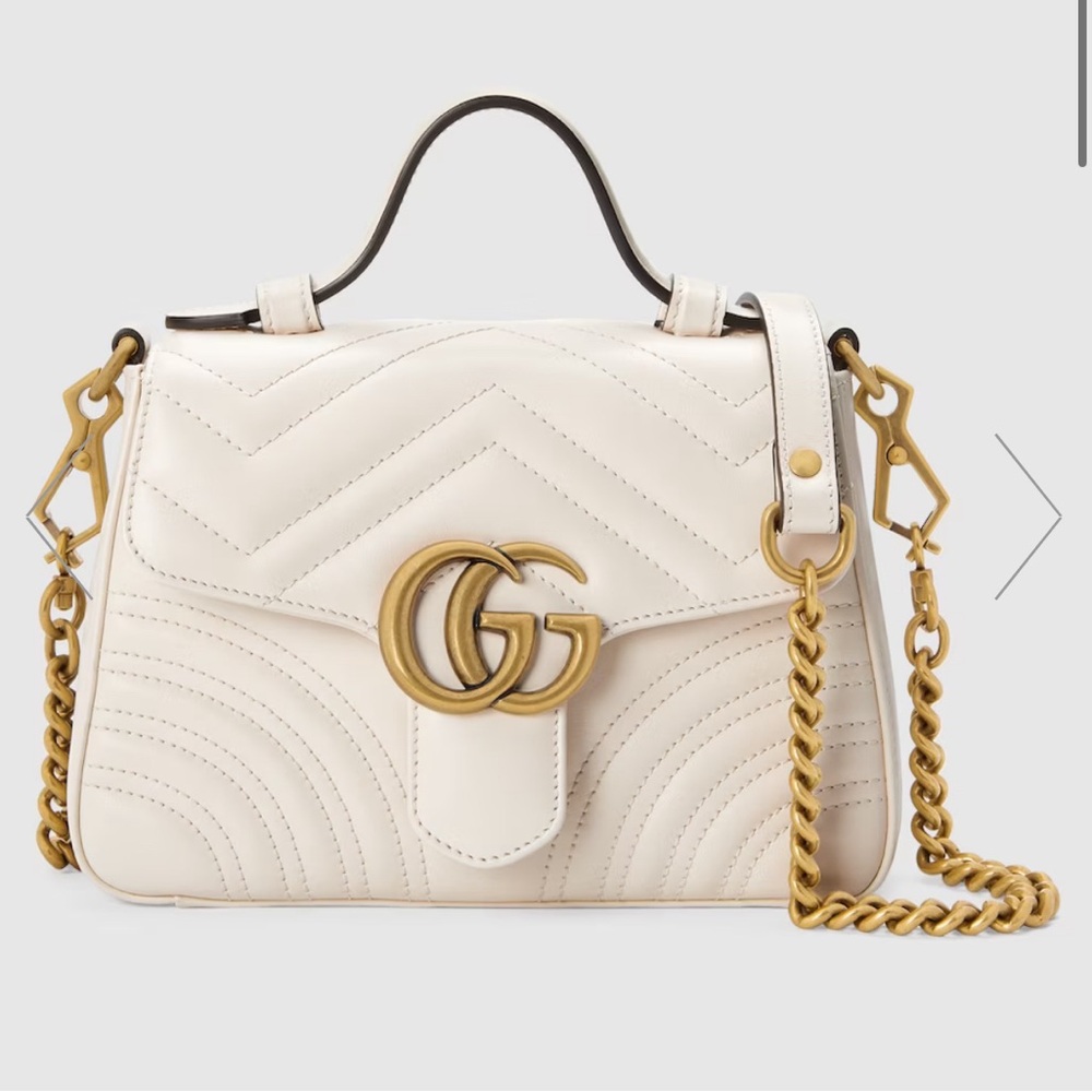 Gucci GG MARMONT MINI TOP HANDLE Crossbody Satchel